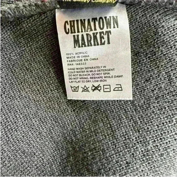 Chinatown Market X Smiley Originals- Plaid Unisex Beanie -O/S - EUC! Like New! - Picture 5 of 6